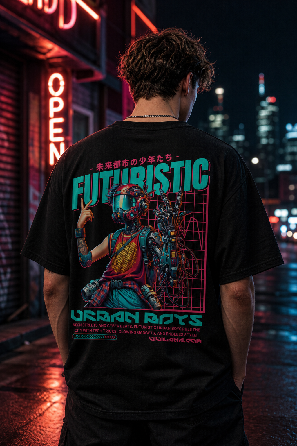 Cyberpunk Graphic T Shirt for Men