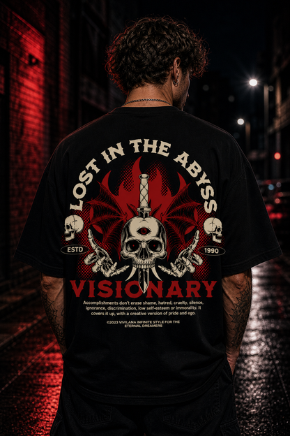 Gothic Skull Graphic T Shirt for Men