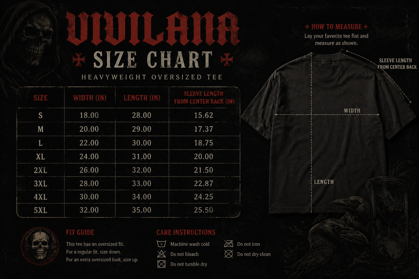 VIVILANA Visionary Skull Tee — "Lost in the Abyss" Gothic Graphic T-Shirt